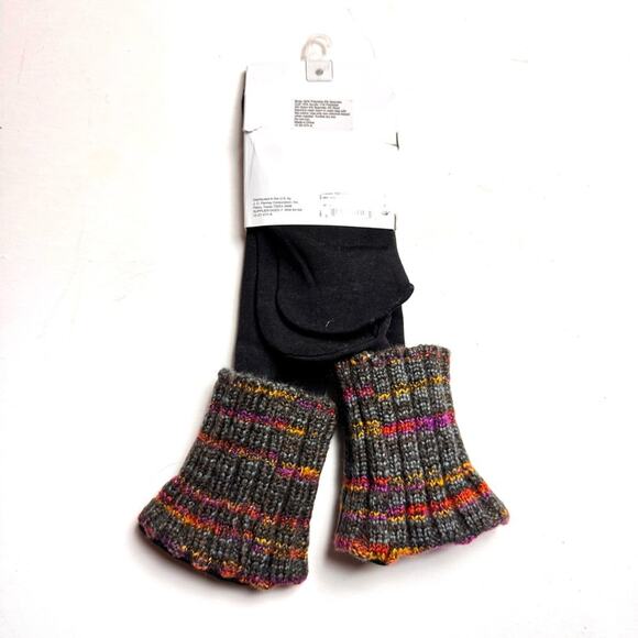 MIXIT Cold Winter  Weather Plush Lined Boot Cuff Knee High Socks  Sz OS NWT - Picture 4 of 10